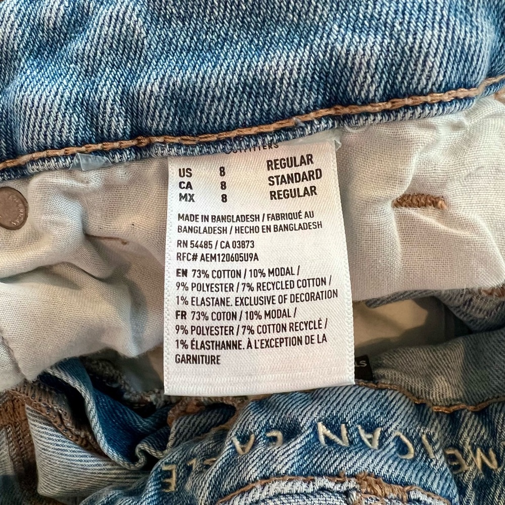 American Eagle Outfitters Mom Denim Distressed Overalls - Picture 10 of 13